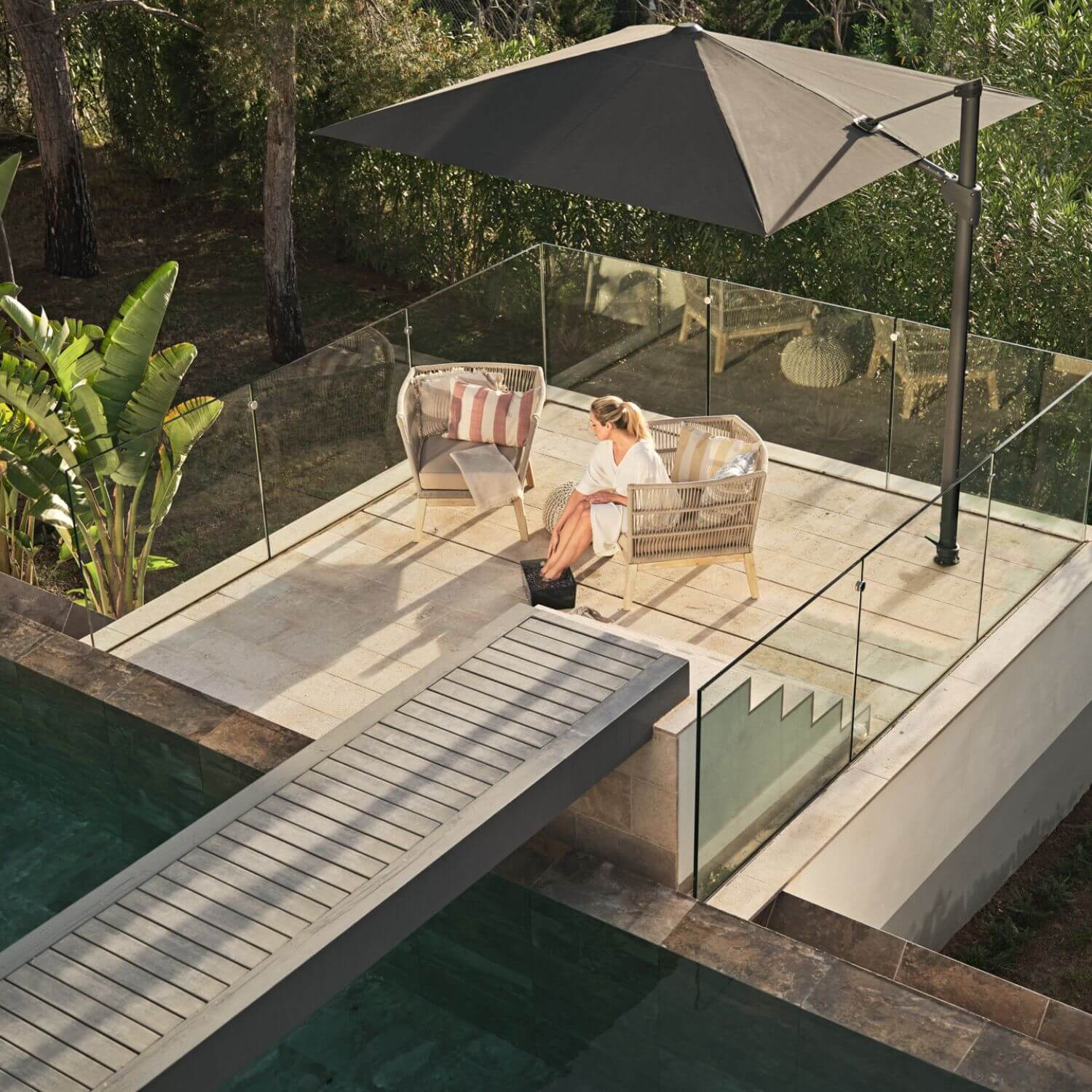 Glatz Fortano 300 x 300 cm - Aluminium Frame