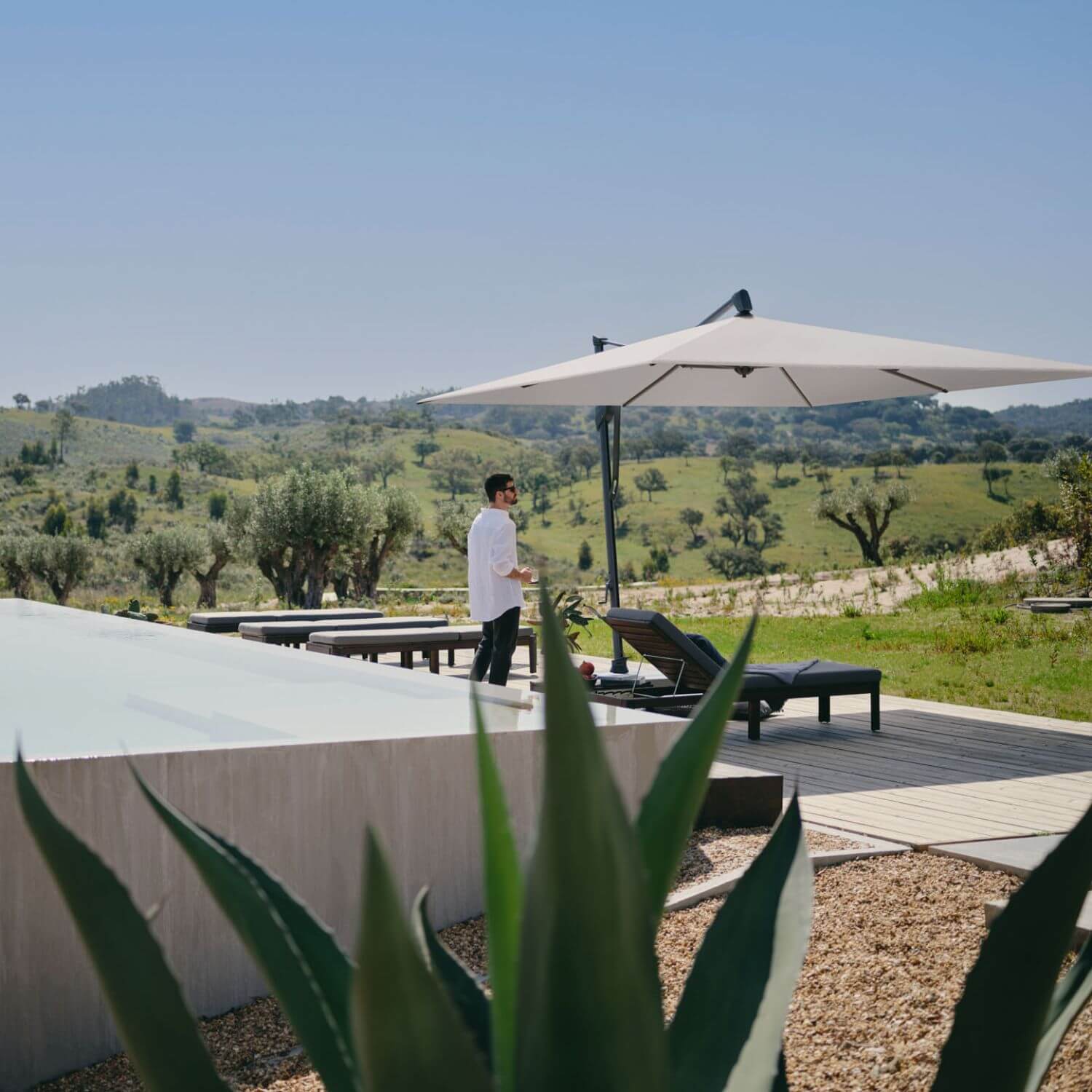 Glatz Sombrano S+ 400 x 300 cm - Aluminium Frame