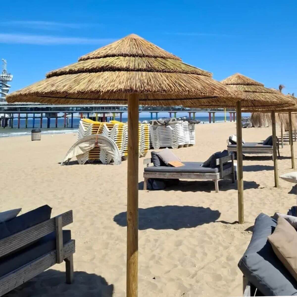 Rieten Parasol Zanzibar