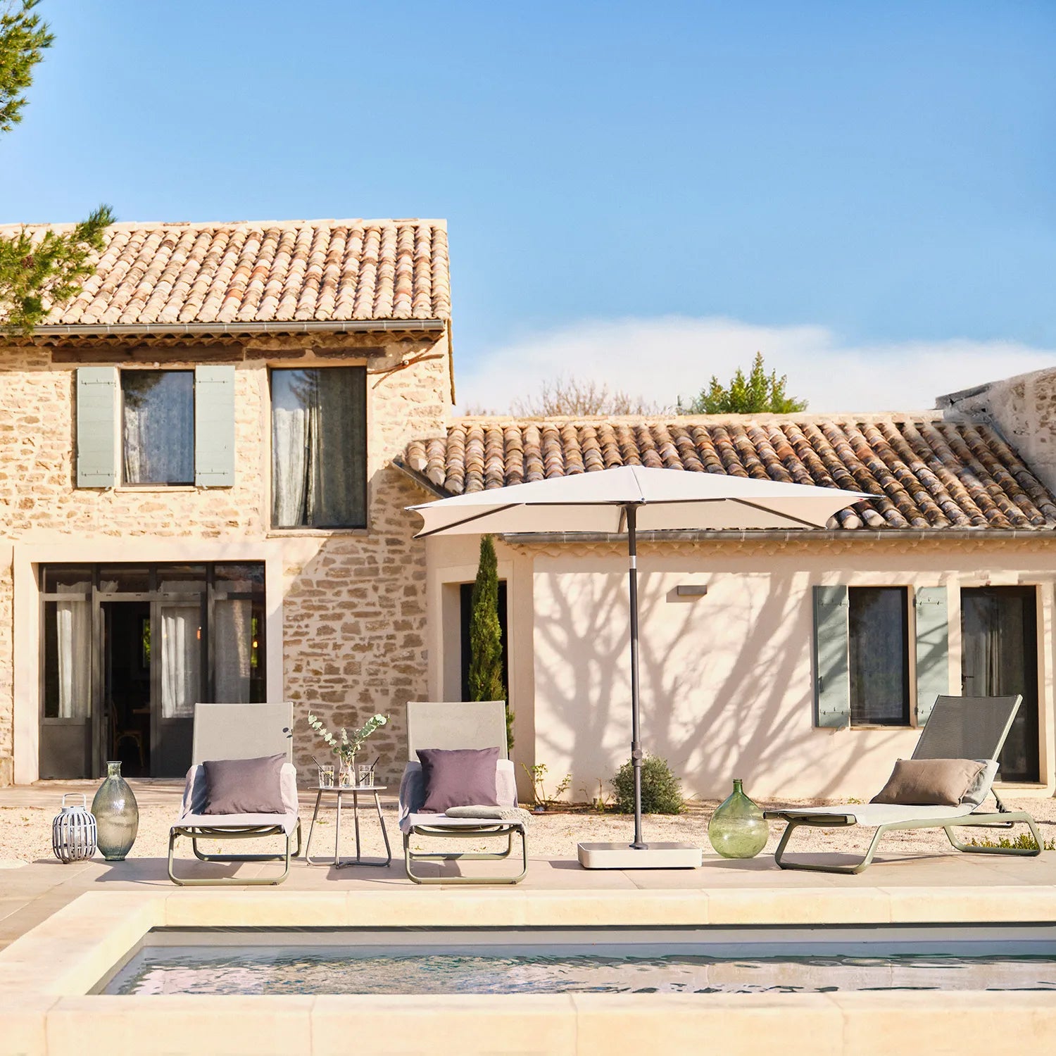 Glatz Smart 240 x 240 cm - Mat Wit Frame