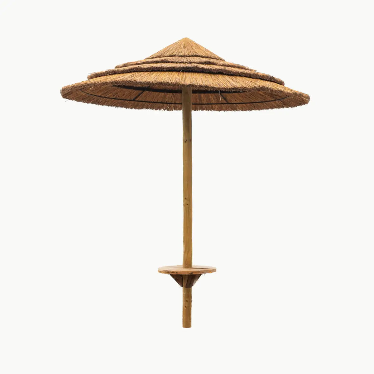 Rieten Parasol kopen? | Ø 200 cm rond | Stokparasol